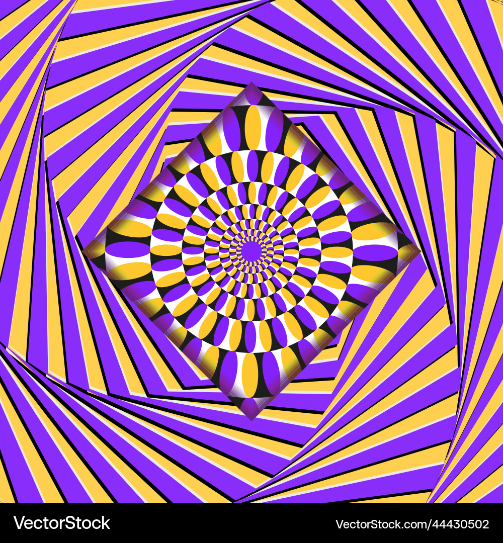Optical illusion seamless pattern moving visual Optical illusion seamless pattern moving visual vector image