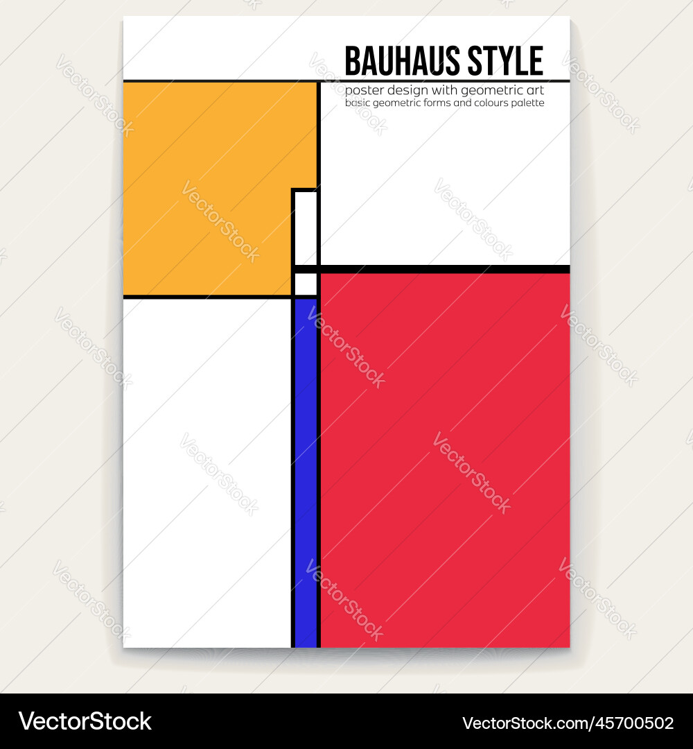 Retro pattern from square shapes piet mondrian Retro pattern from square shapes piet mondrian vector image