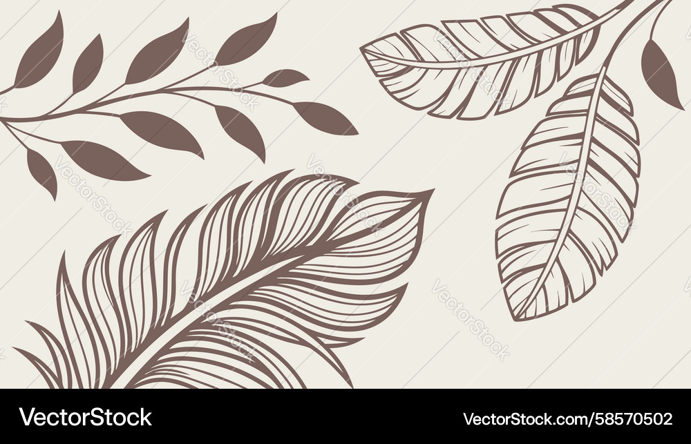 Rustic Feather Pattern Vector Image