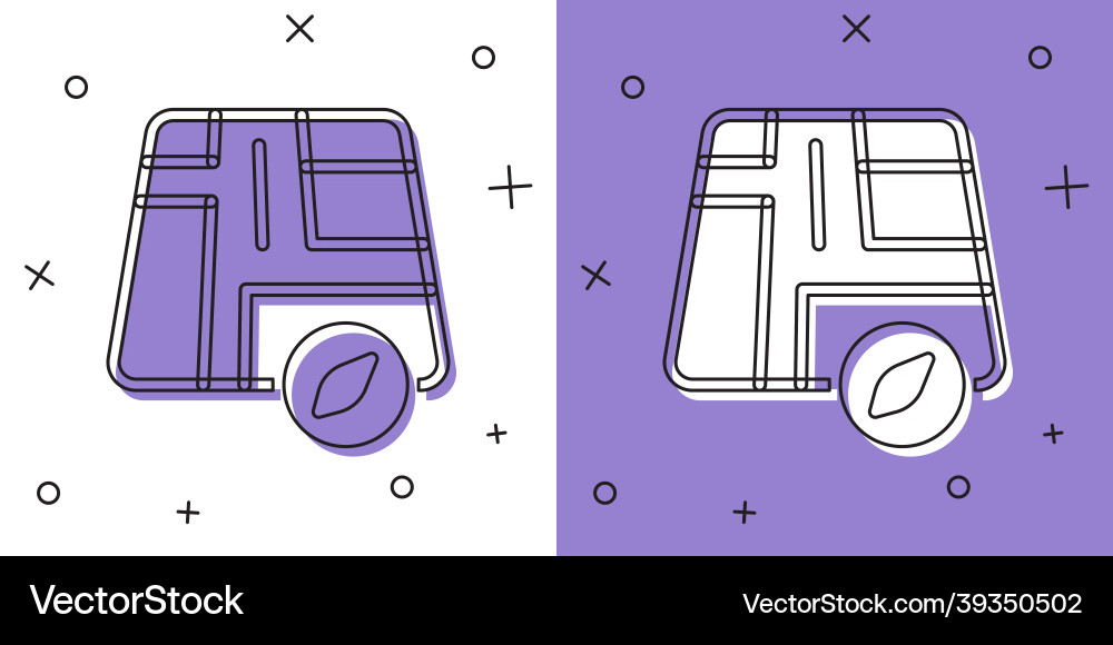 Set map pointer with taxi car icon isolated Set map pointer with taxi car icon isolated vector image