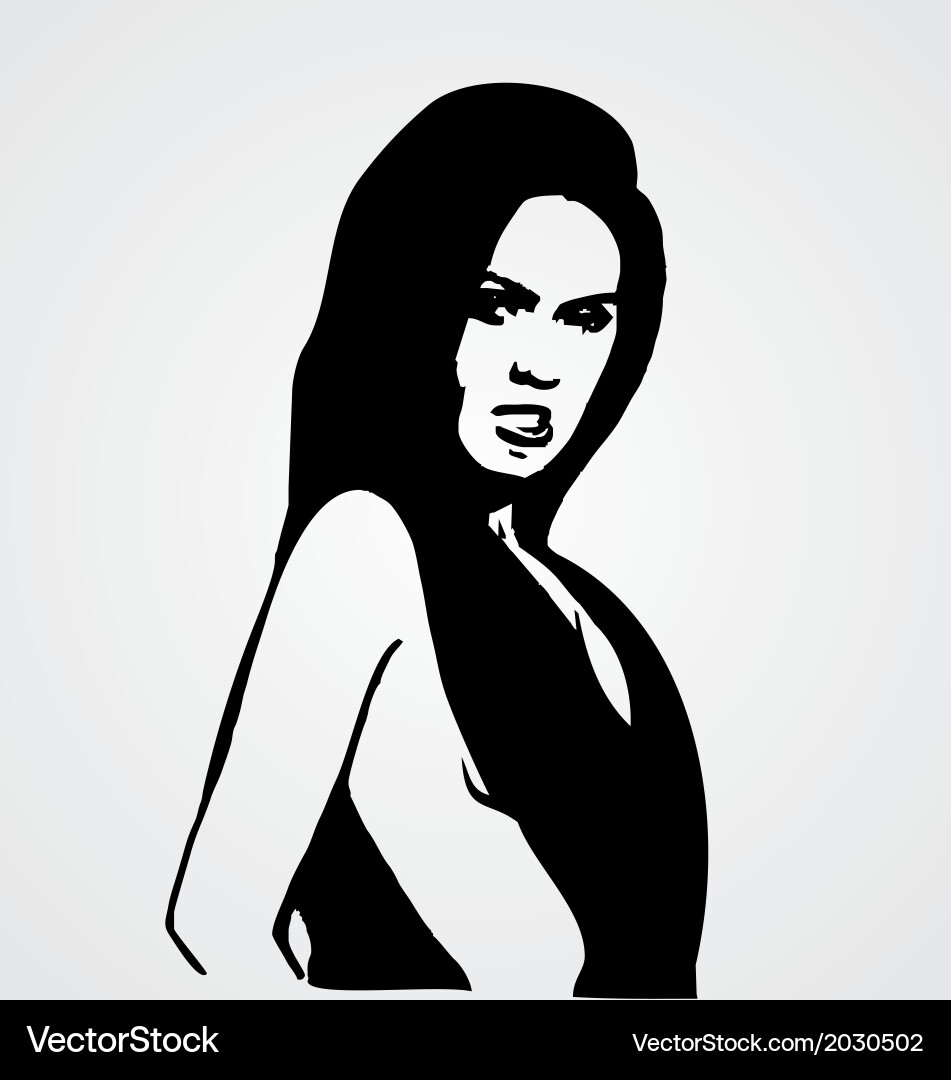 sexy-girl-stencil-royalty-free-vector-image-vectorstock