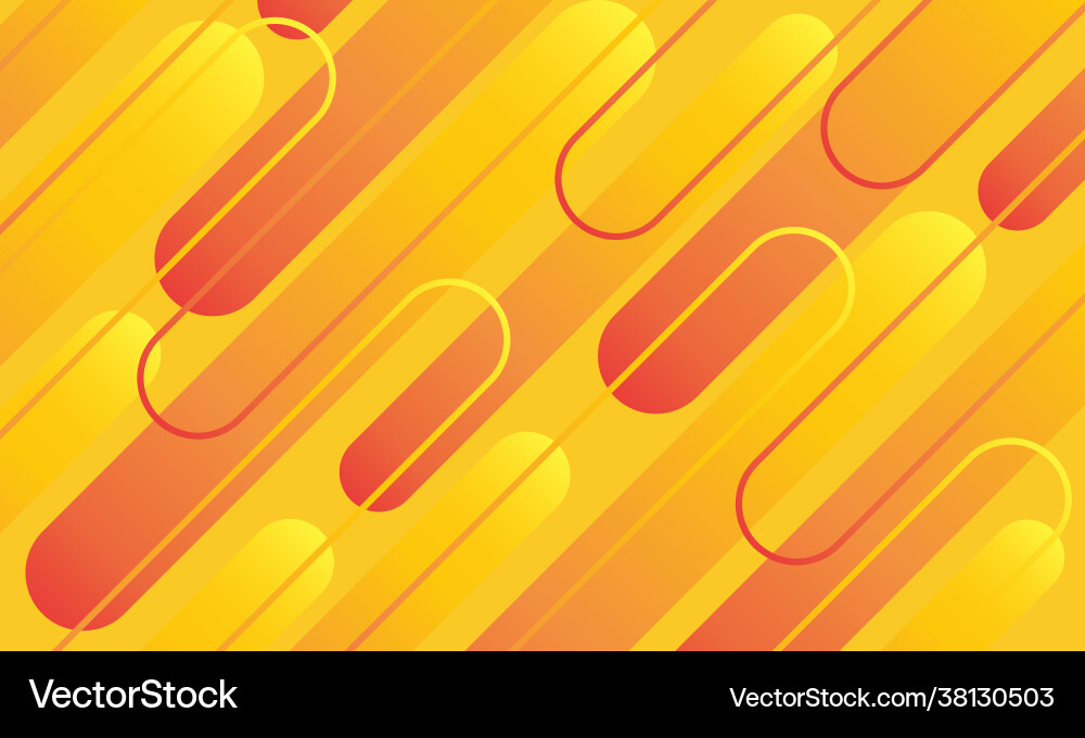 Abstract yellow red curve line geometric speed Vector Image