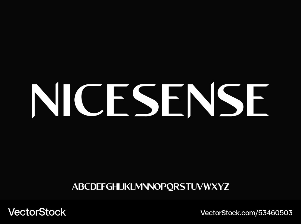 Display alphabet font design suitable vector image