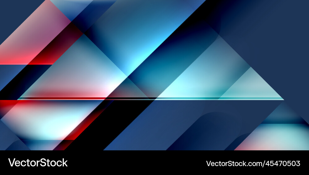 Dynamic triangle design with fluid gradient colors Vector Image