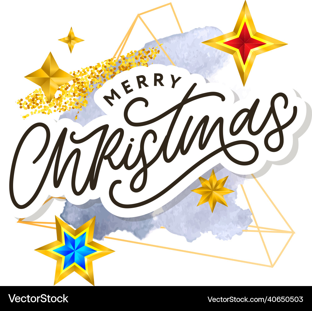 Frohe Weihnachten Text mit Hand verziert Frohe Weihnachten Text mit Hand verziert vektorbild