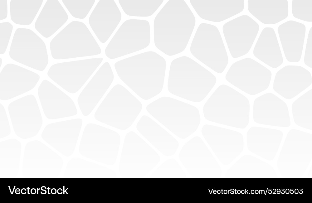 Geometric white grid line voronoi pattern Vector Image