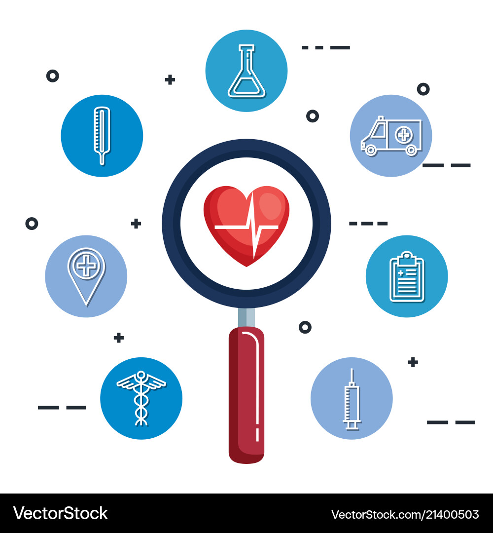Kardiologie Herz Gesundheitswesen medizinische Ikonen Kardiologie Herz Gesundheitswesen medizinische Ikonen vektorbild