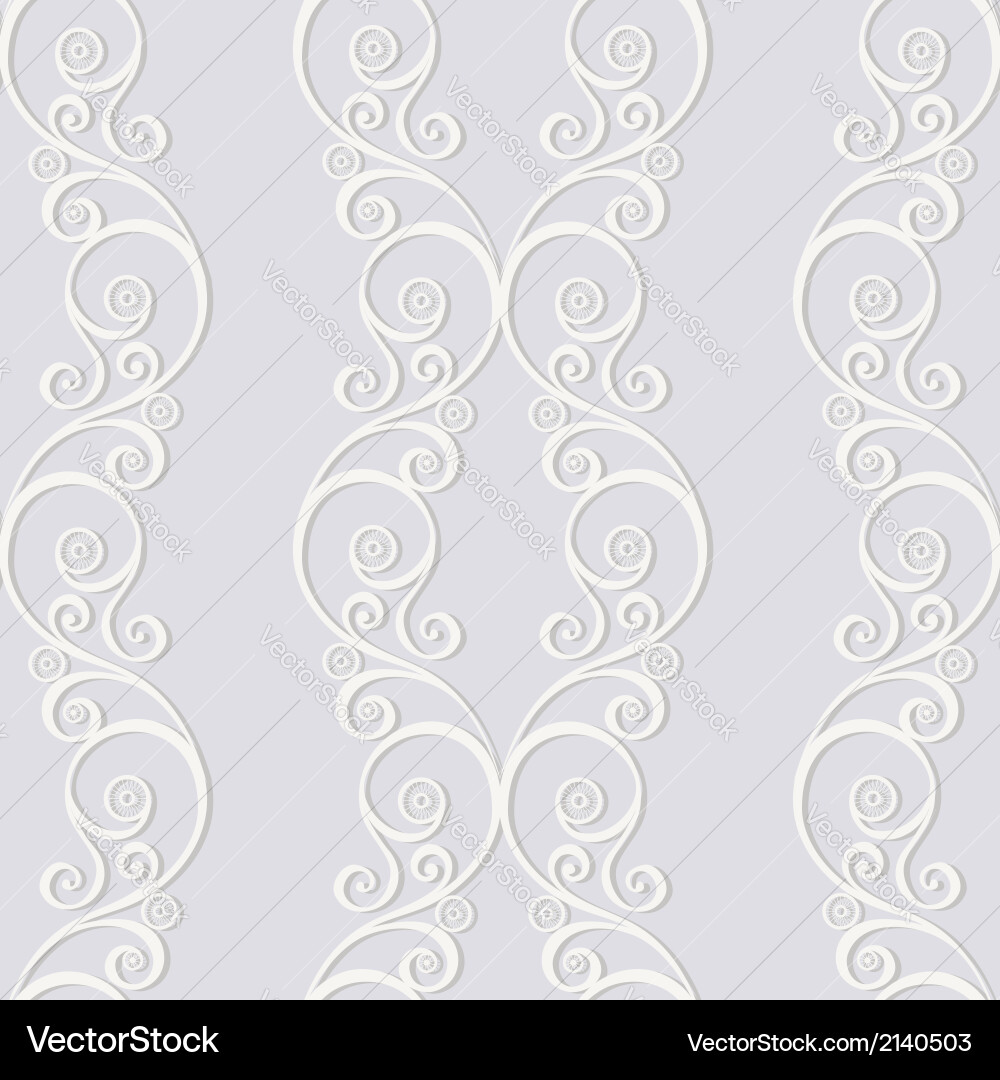 Ornate Scroll Pattern vector image