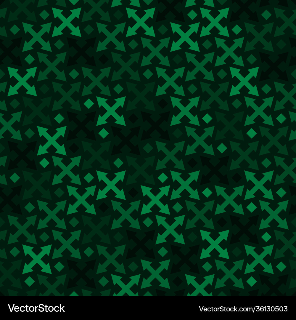 Seamless abstract geometric pattern with arrow Vector Image
