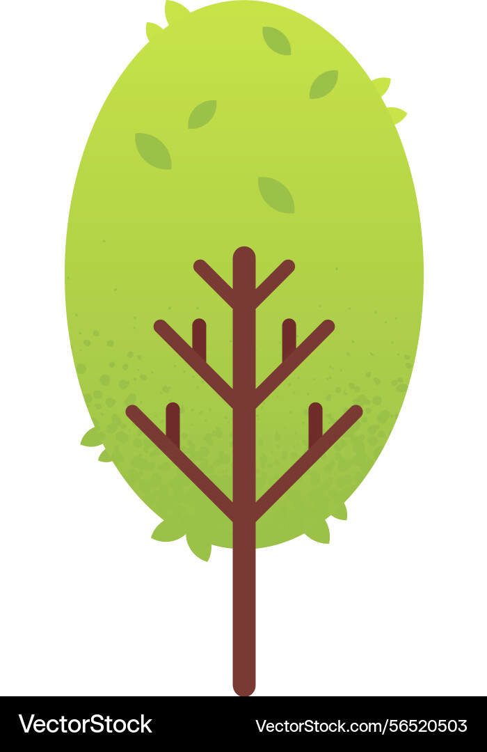 Simple of a stylized tree Simple of a stylized tree vector image