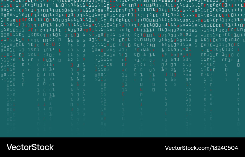 Binary Code Matrix Background vector image