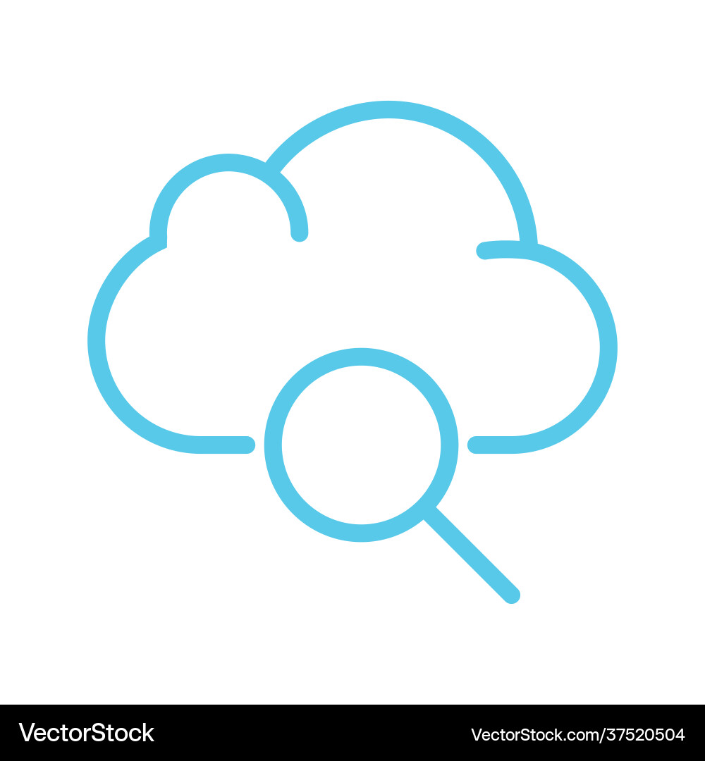 Cloud computing icon design Vector Image