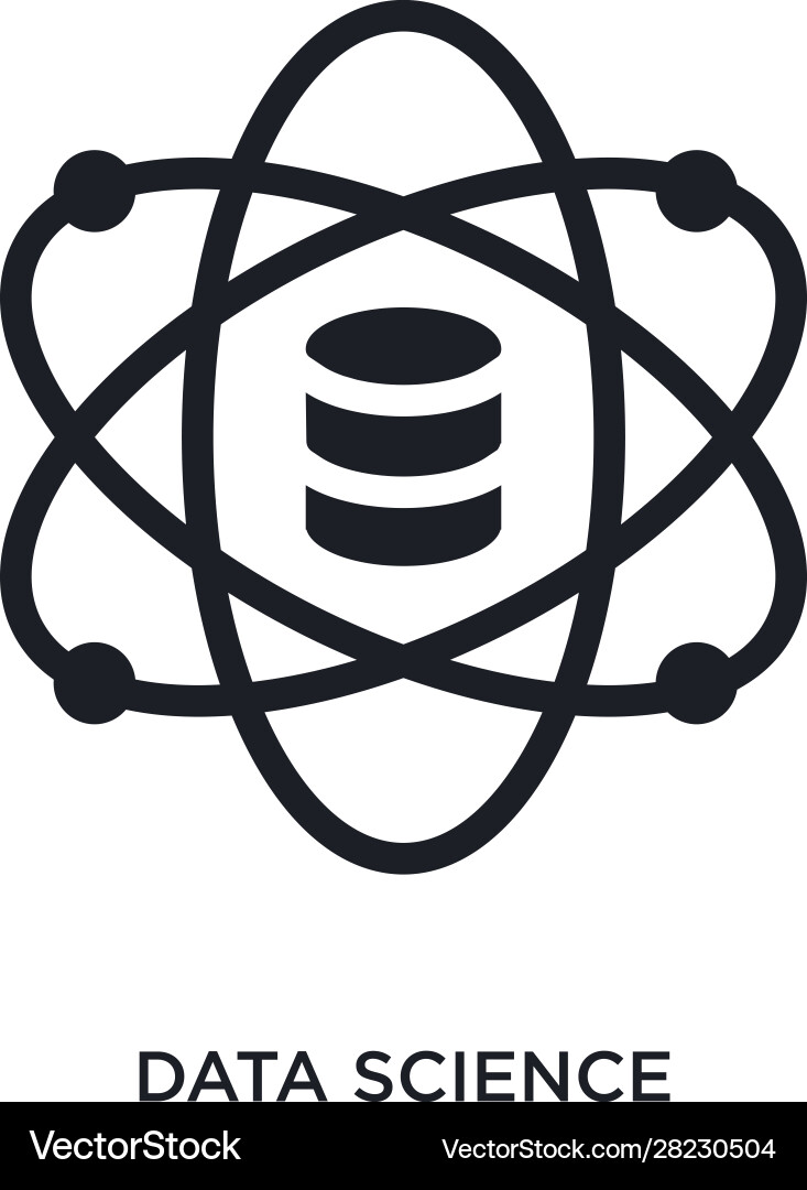 Data science isolated icon simple element from Data science isolated icon simple element from vector image