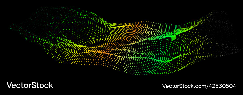 Deep data as part of big point wave ui hud Deep data as part of big point wave ui hud vector image