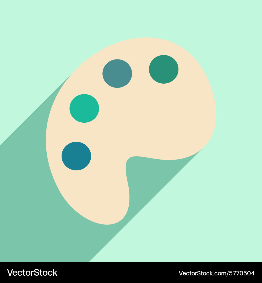 Flat with shadow icon and mobile application Vector Image