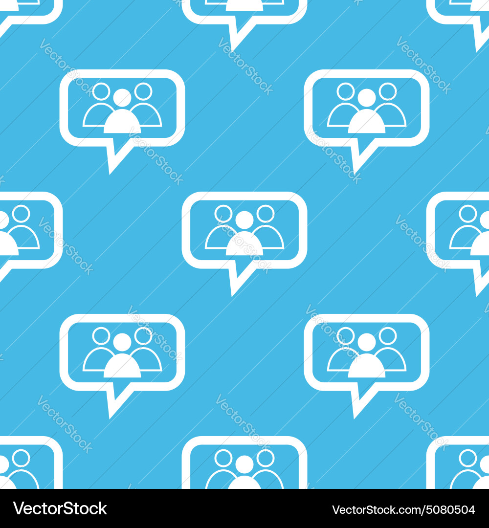 Group leader message pattern vector image
