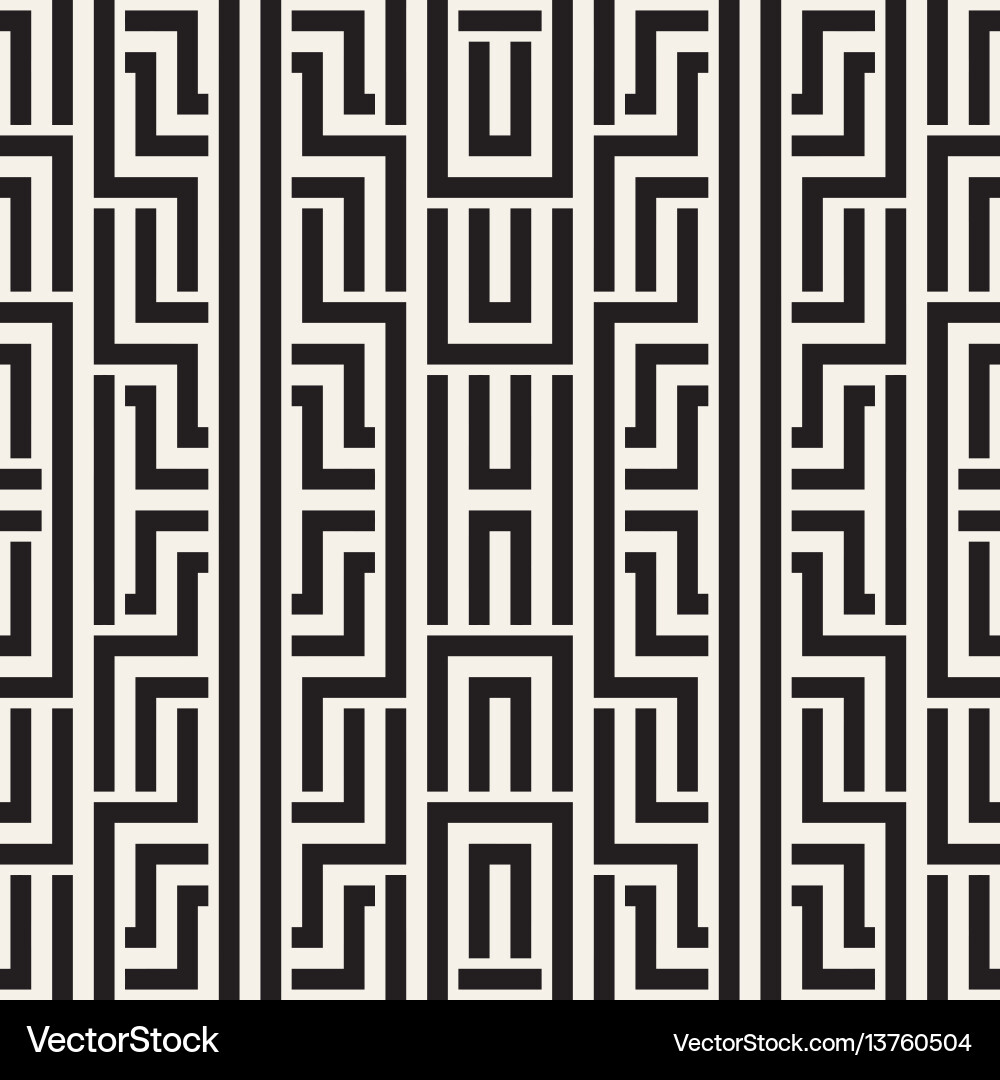 Intricate Maze Lattice Pattern Vector Image