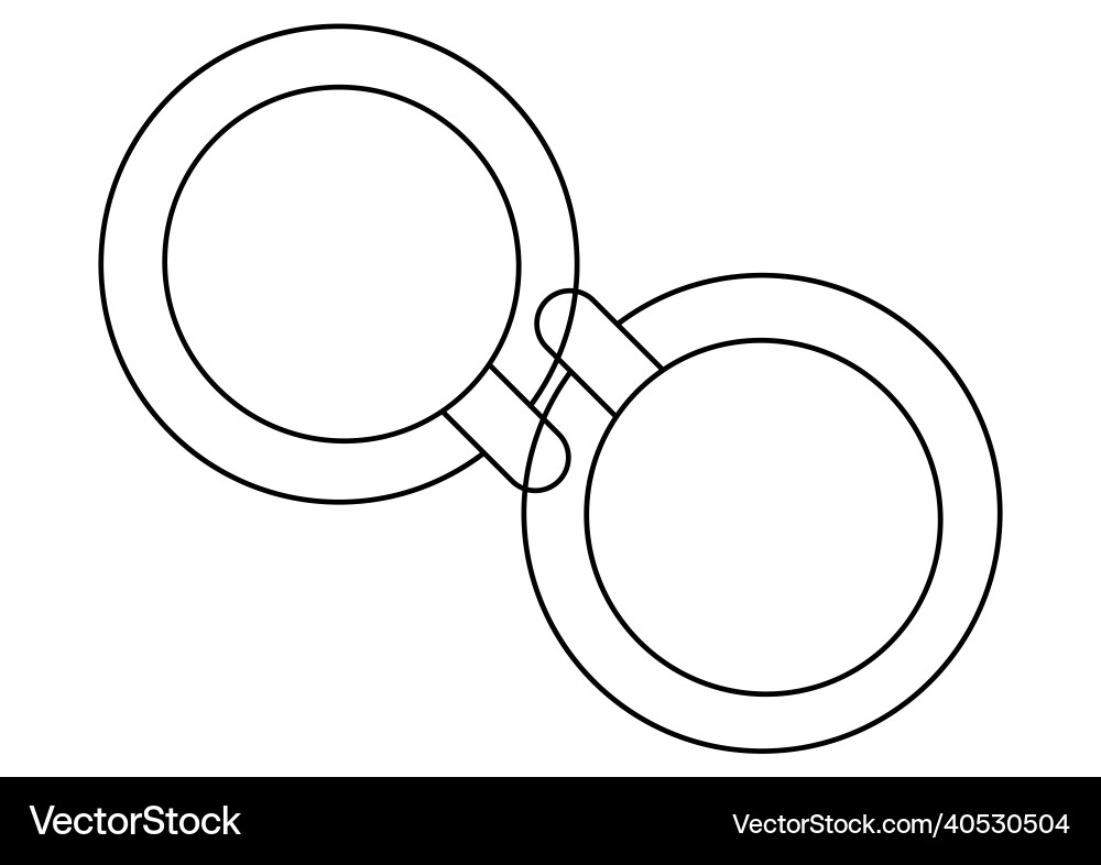 Simple and abstract line art of two cups Simple and abstract line art of two cups vector image
