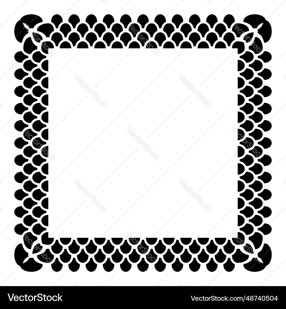 Square pattern for decorative frame Vector Image