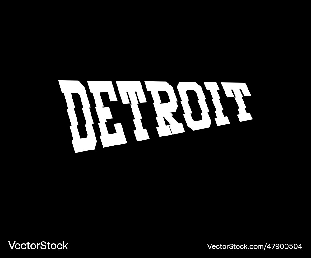 Streetwear Bekleidung detroit Typografie Vorlage Streetwear Bekleidung detroit Typografie Vorlage vektorbild