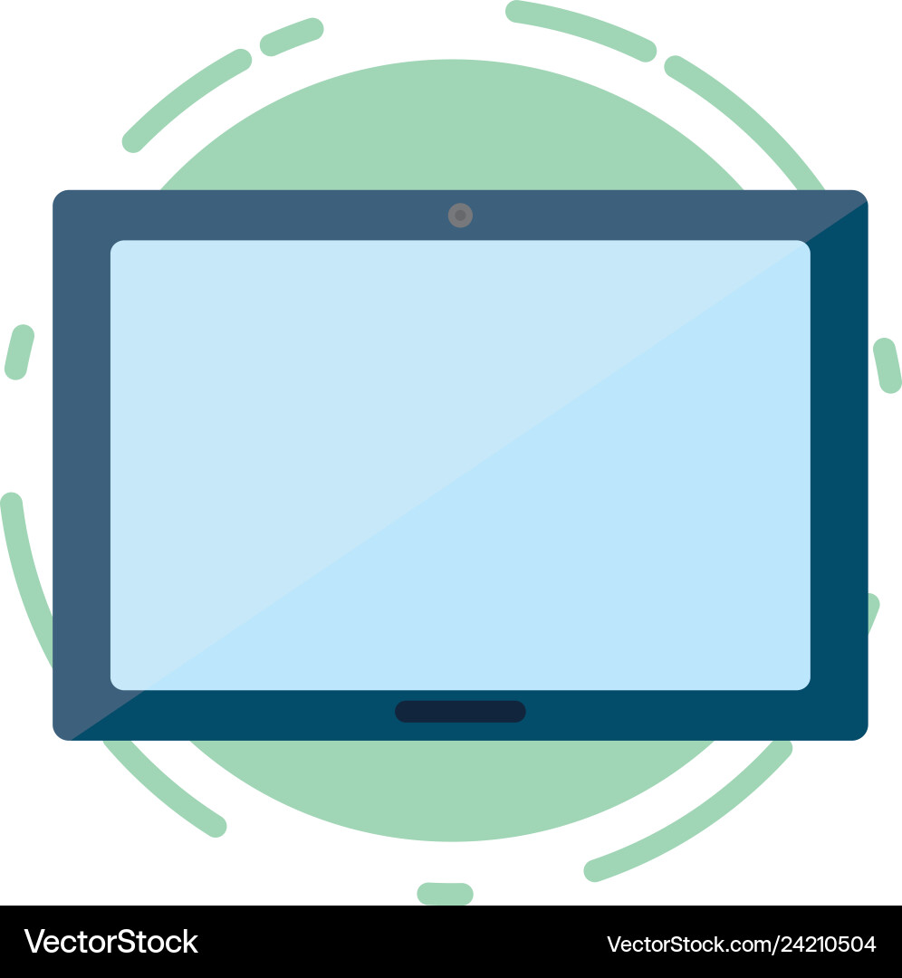 Tablet computer tech vector image