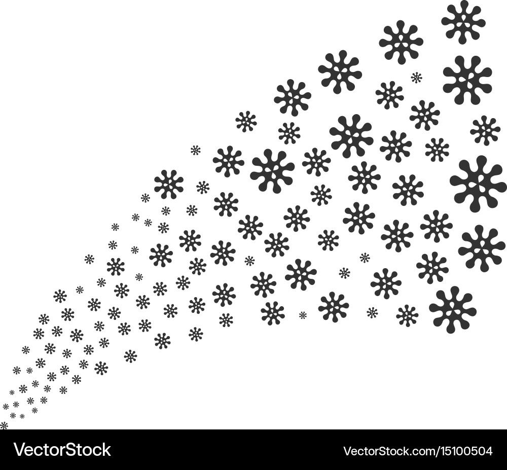 Virus source stream Vector Image