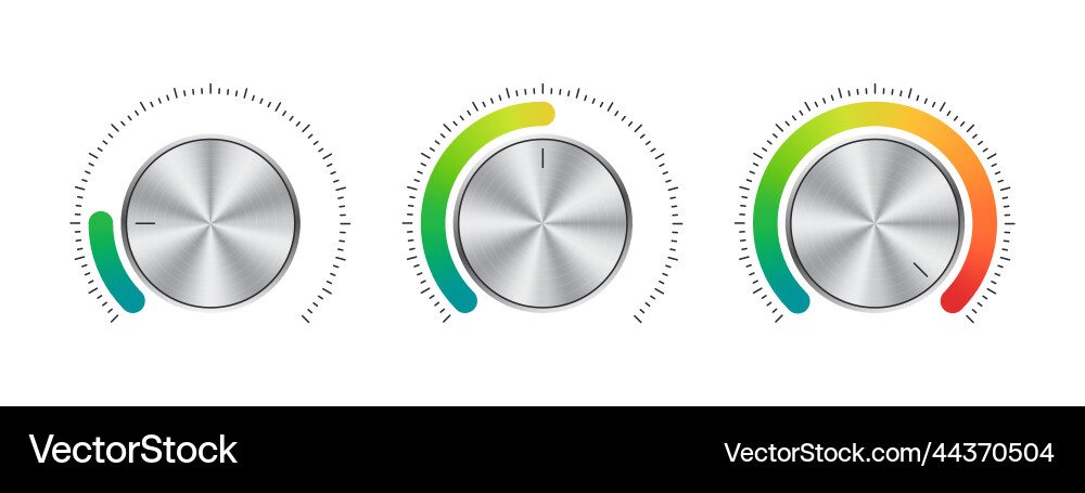 Volume control mood scale satisfaction indicator Volume control mood scale satisfaction indicator vector image