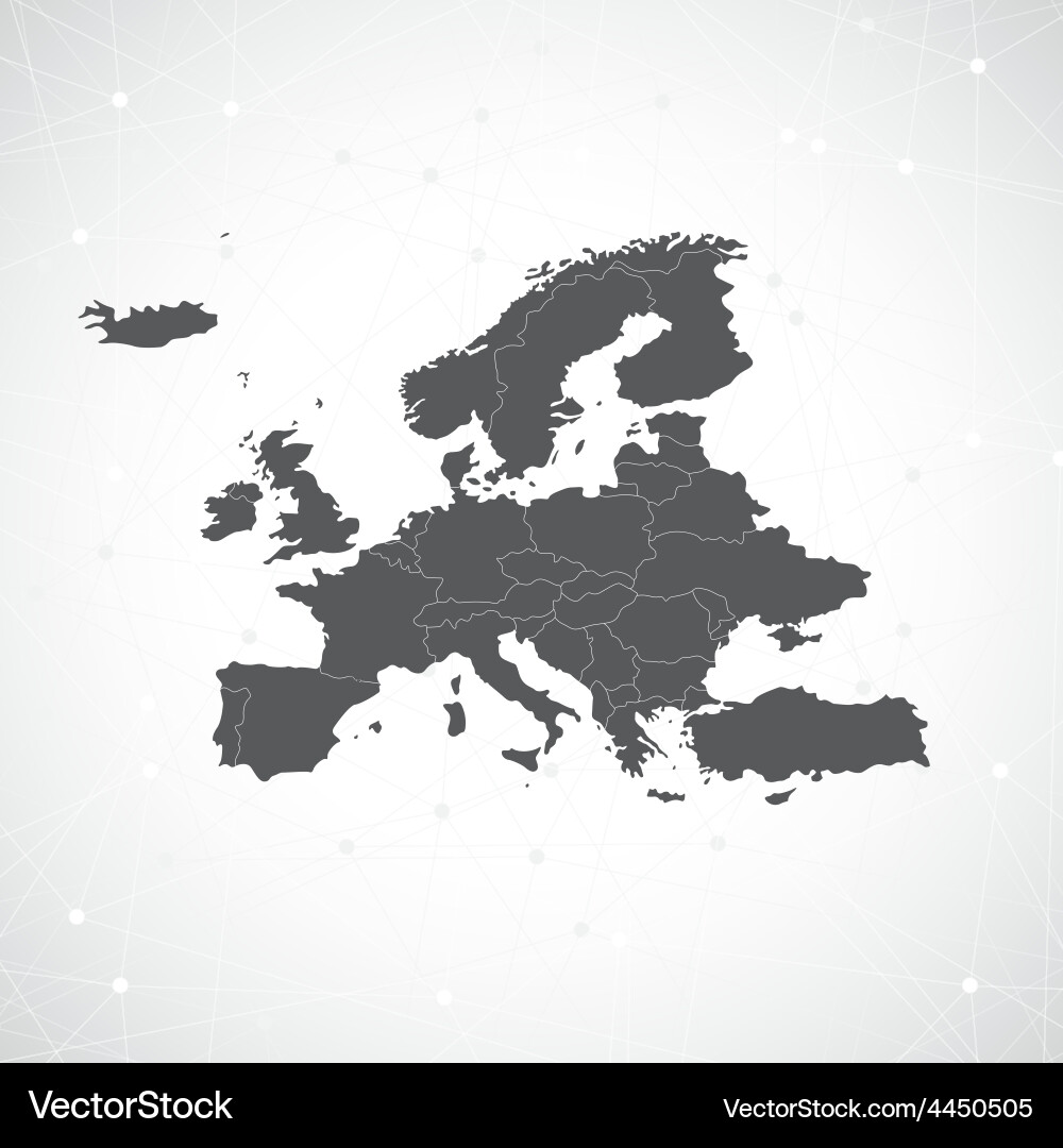 Global Connection Map vector image