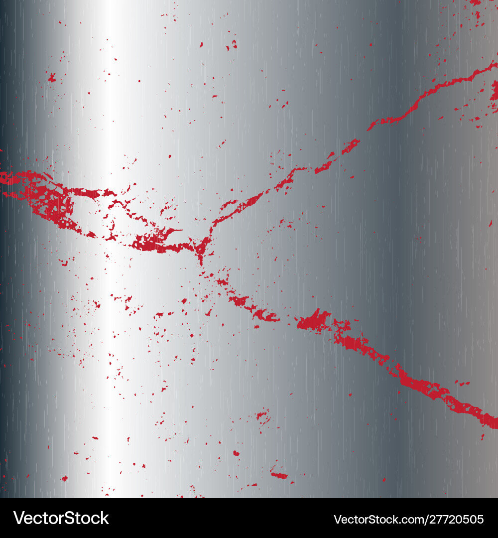 Metal texture with red background vector image