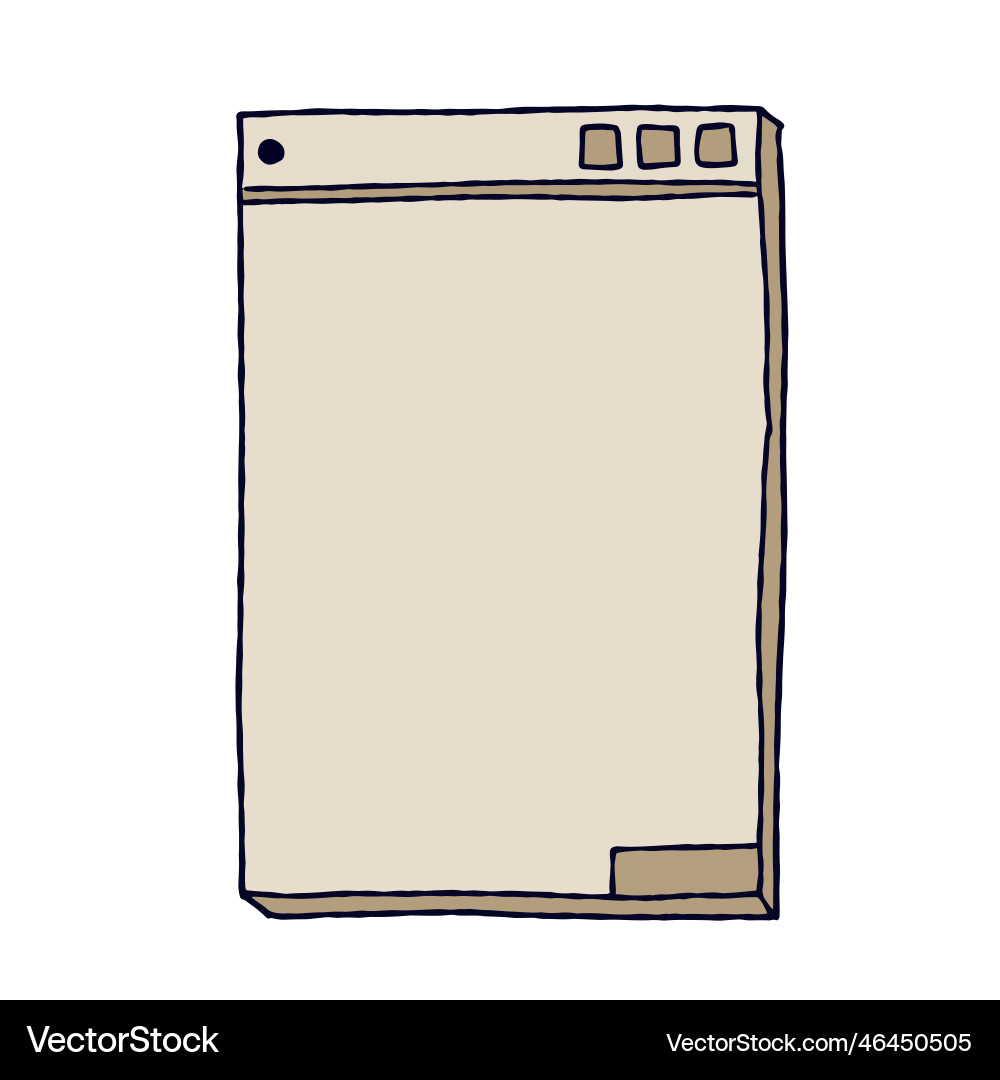 Retro computer interface Retro computer interface vector image