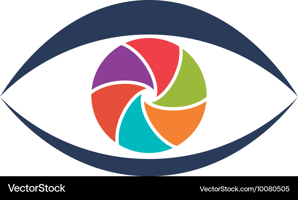 Shutter and eye icon camera design Vector Image