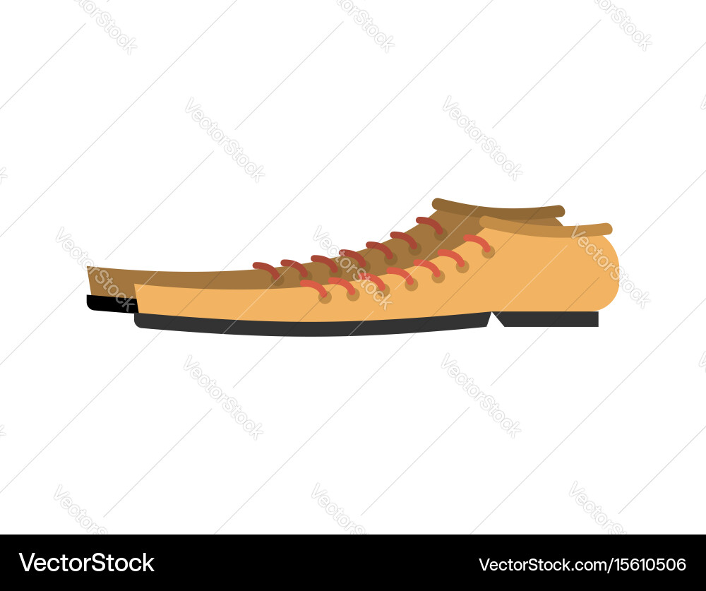 Boots for clown isolated funny shoes on white Vector Image