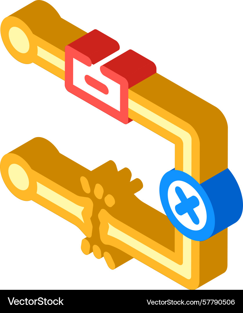Broken circuit path icon isometric Broken circuit path icon isometric Vector Image