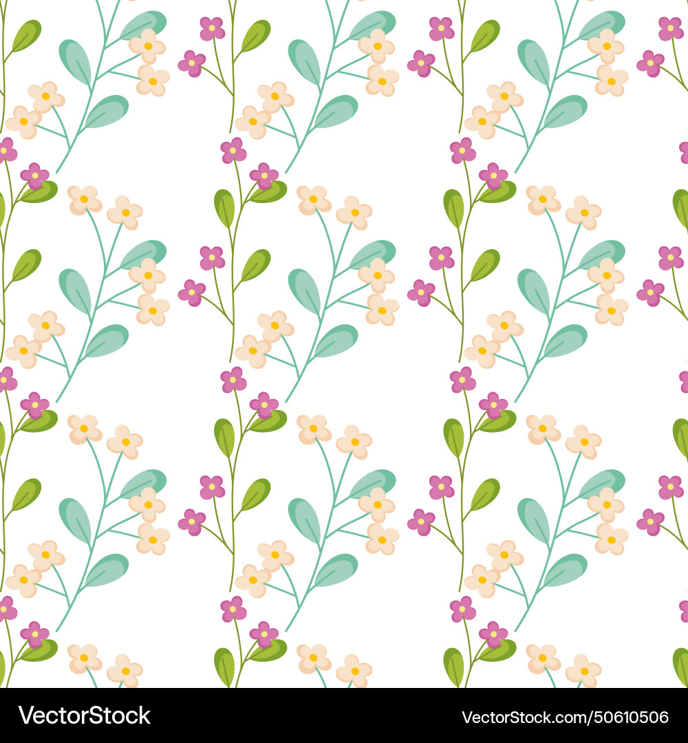Delightful spring seamless pattern design Vector Image