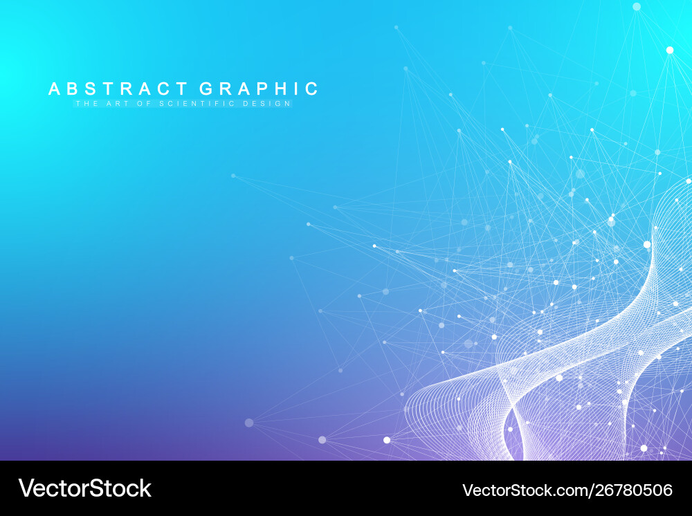 Geometric abstract background with connected line Geometric abstract background with connected line Vector Image