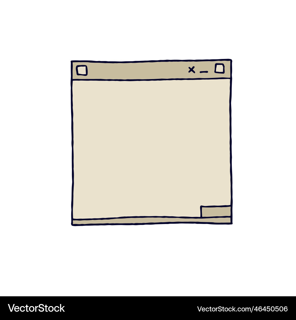 Retro computer interface Retro computer interface vector image