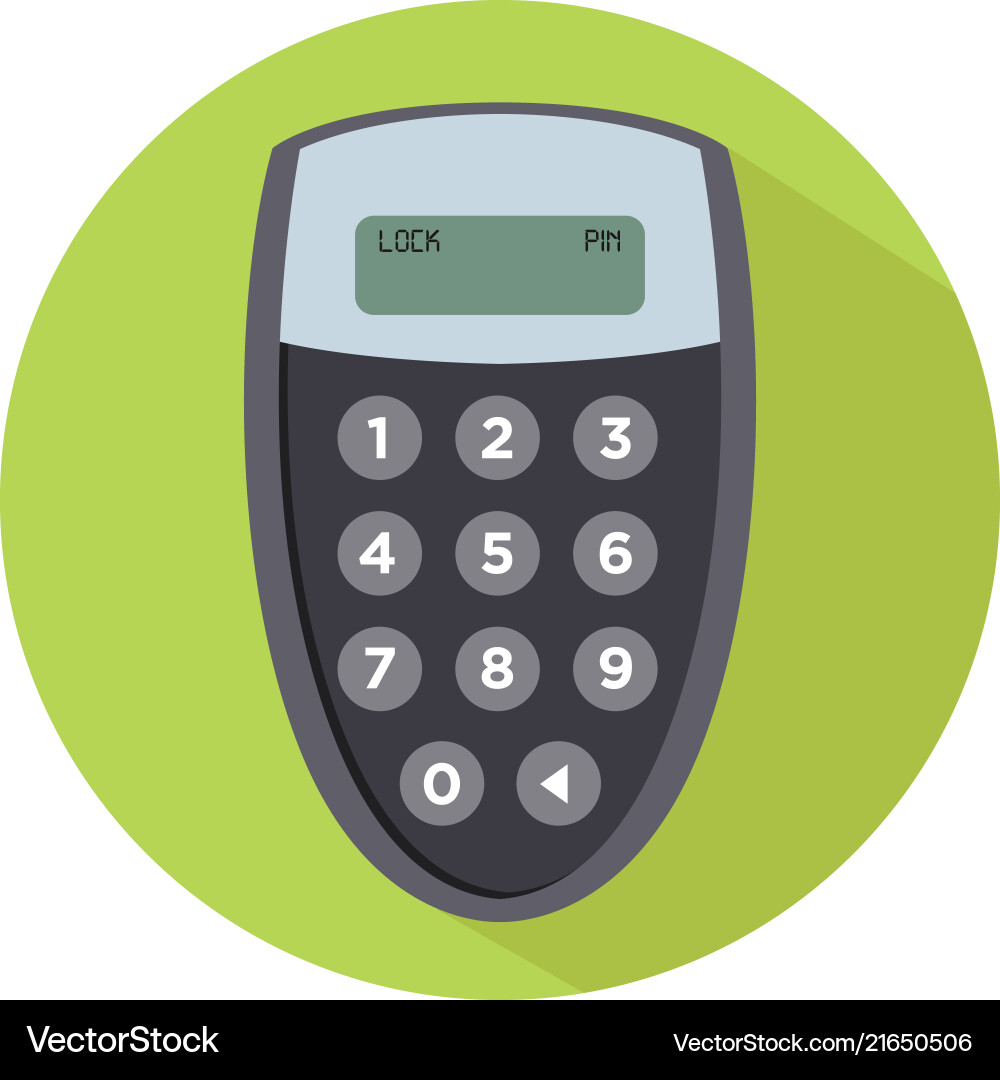 Security one time password device Security one time password device vector image