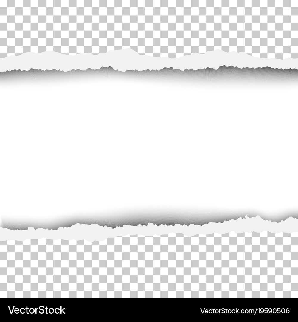 Torn snatched window in sheet of any color paper vector image