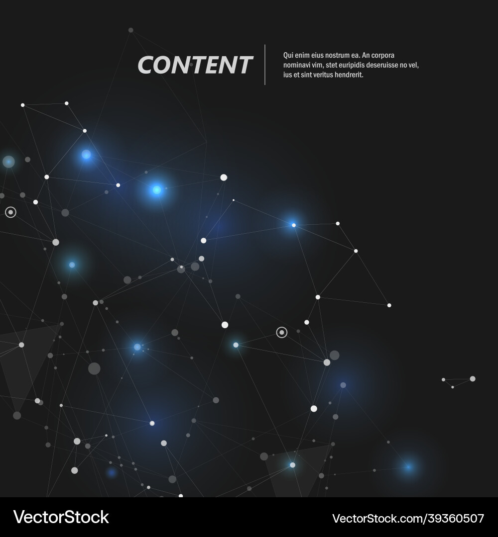 Abstract polygonal with connecting dots and lines Abstract polygonal with connecting dots and lines vector image