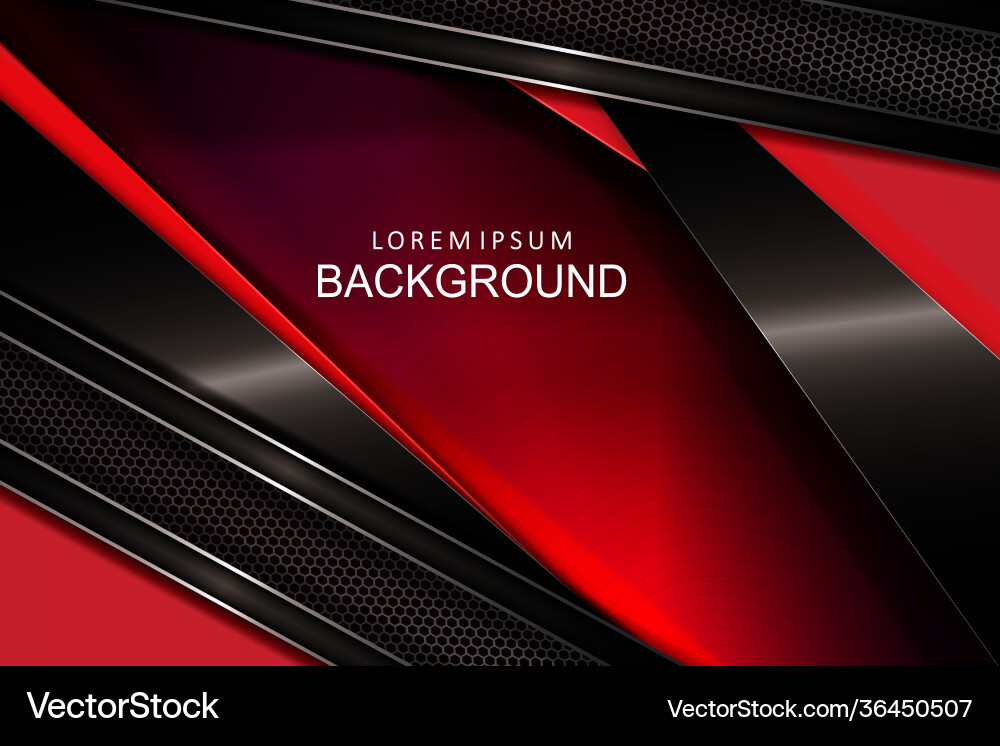 Abstract red design with gradient intertwined vector image