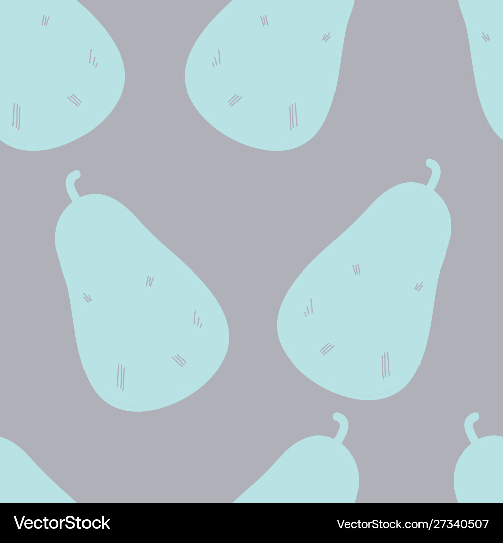 Aqua pear silhouettes on gray background Aqua pear silhouettes on gray background vector image