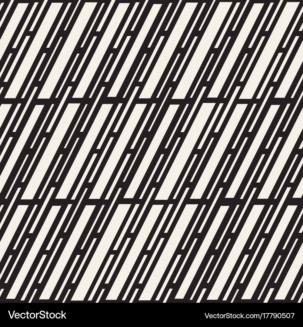 Black and white irregular dashed lines pattern vector image