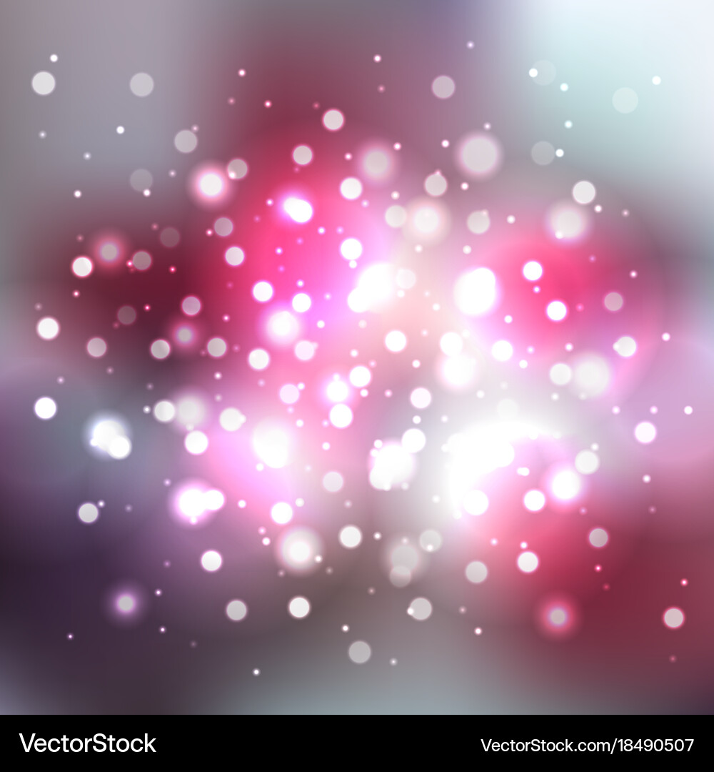 Blurred background with bokeh effect vector image