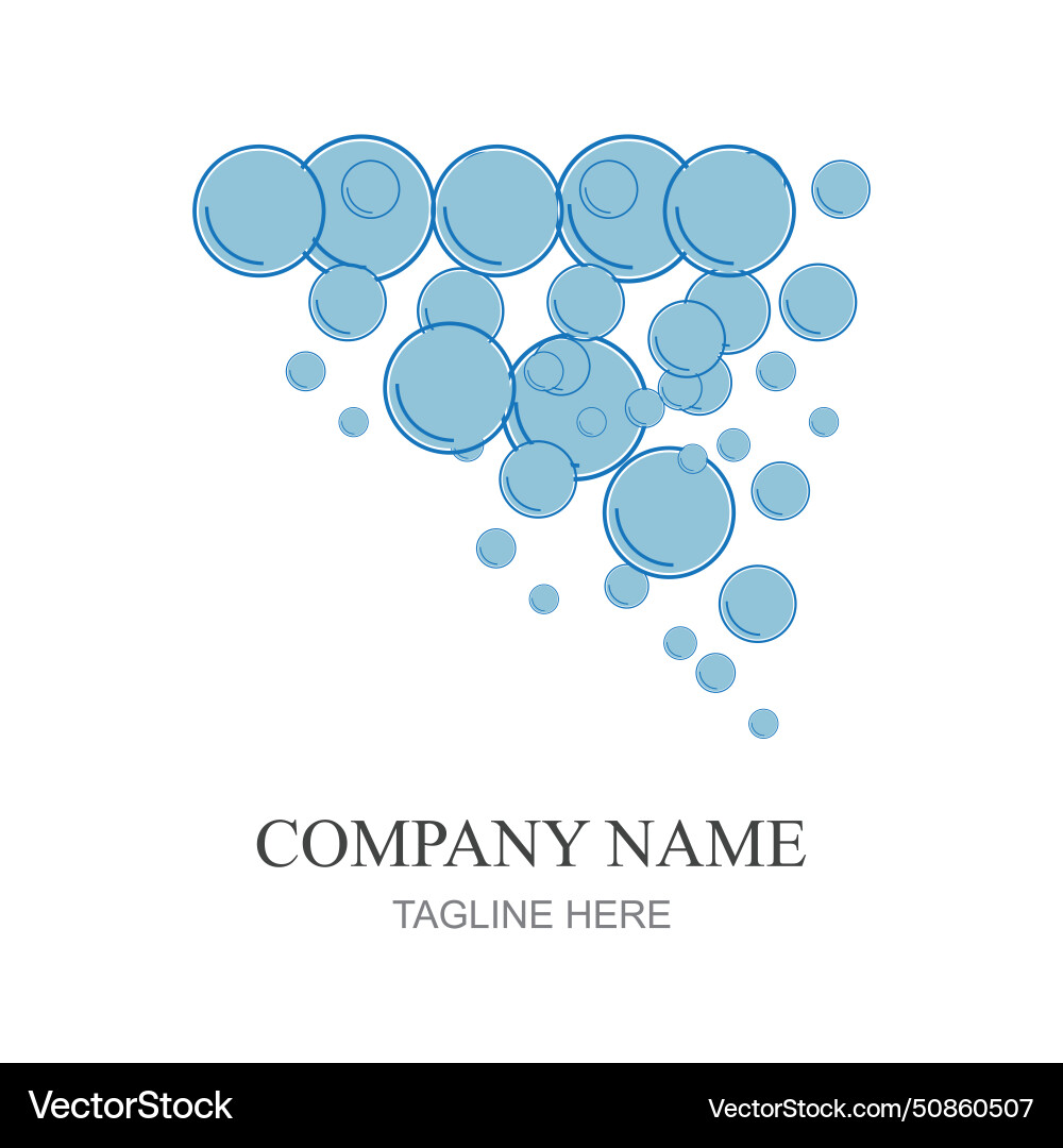 Bubbles icon element design template web Bubbles icon element design template web Vector Image
