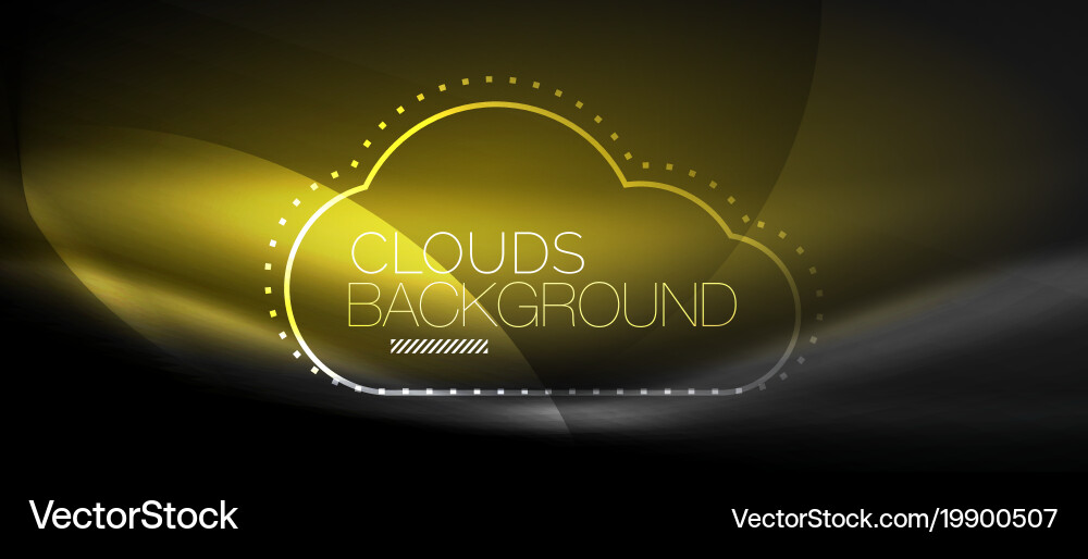 Cloud computing storage concept Vector Image