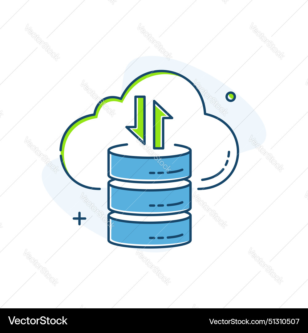 Data science analysis mining icon vector image