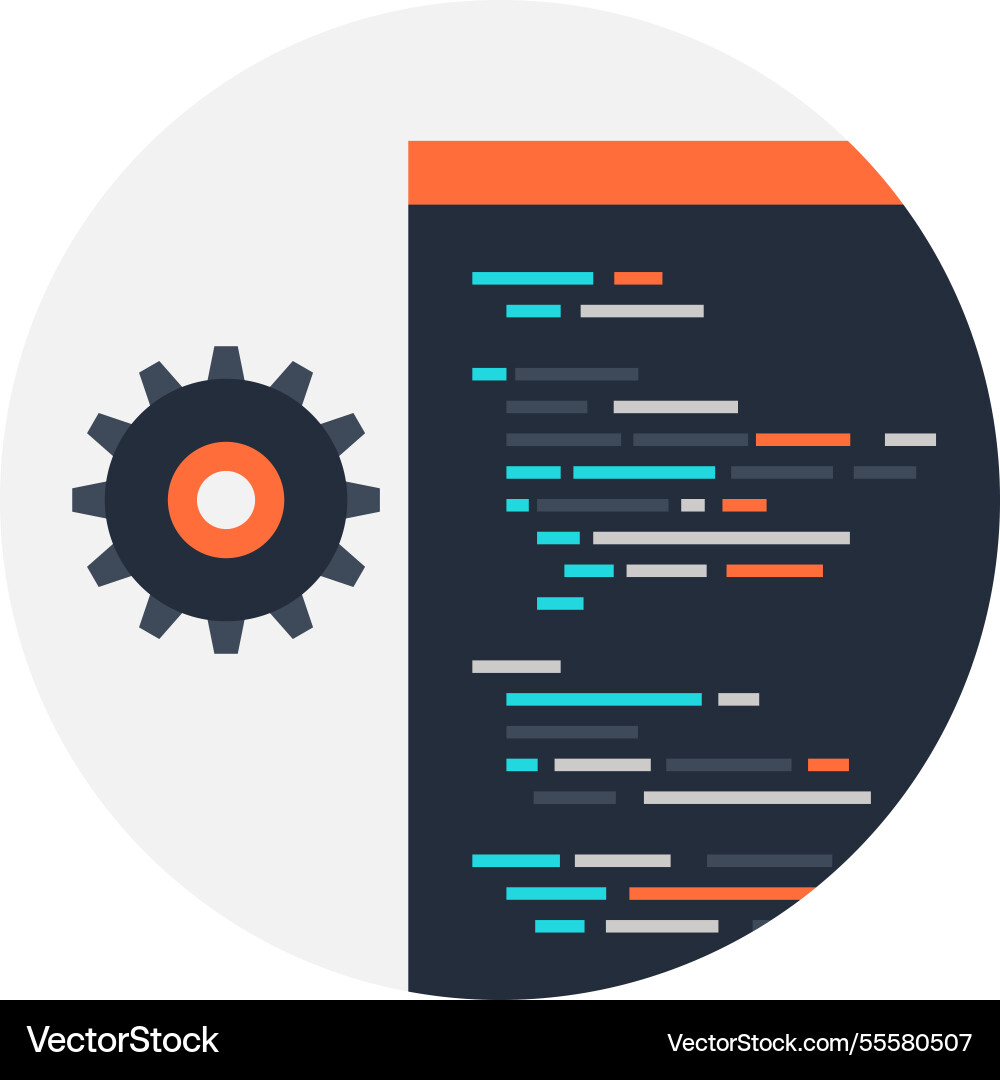 Development flat web icon Development flat web icon vector image