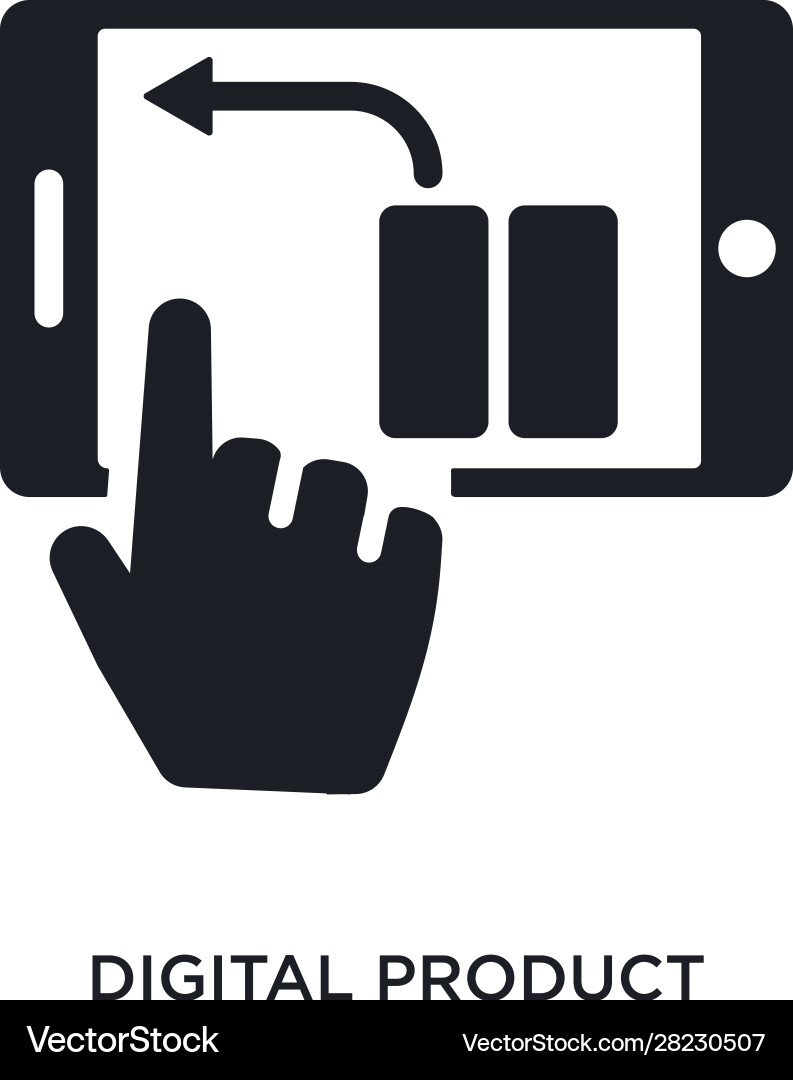 Digital product isolated icon simple element from vector image