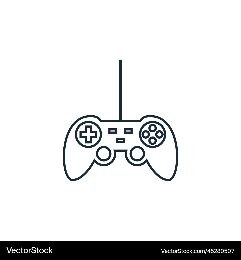 Game joystick icon design template elements Game joystick icon design template elements Vector Image