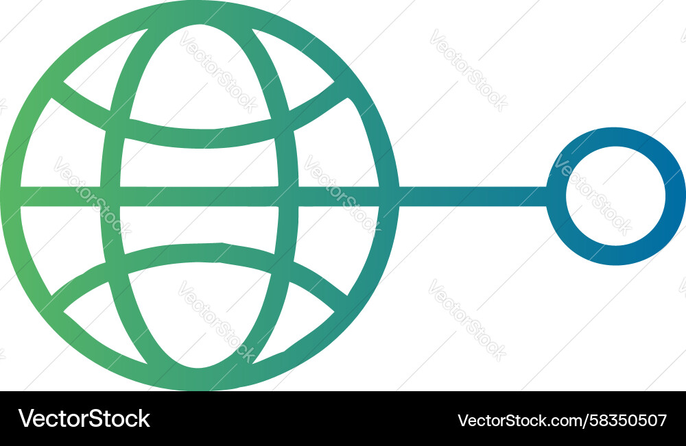 Global Network Connection Icon Vector Image